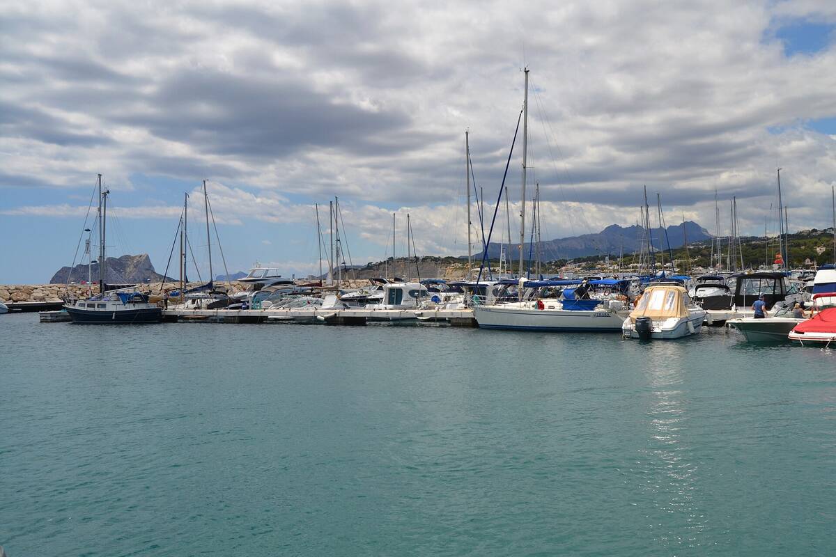 Puerto de Moraira, en el municipio de Teulada